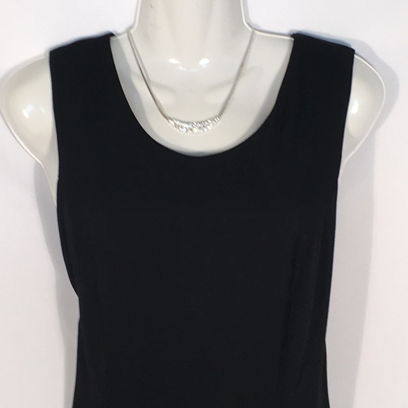 Perceptions Black Dress Scoop Neck Womens Size 10 - Picture 6 of 8